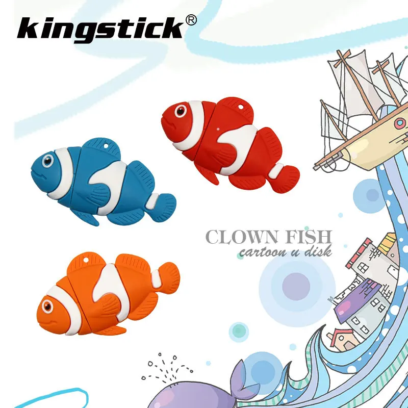 

retail cartoon finding nemo funny clown fish usb flash drive pen drive memory stick u disk 4gb 8gb 16gb 32gb pendrive