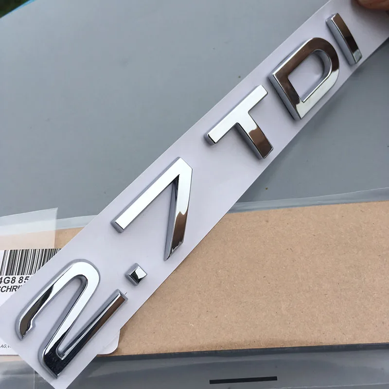 Для Audi A7 A8 A6L Q7 TDI 1.9TDI 2.0TDI 2.5TDI 2.7TDI 3.0TDI хромированная эмблема автомобиля Стайлинг задний багажник письмо номер логотип наклейка