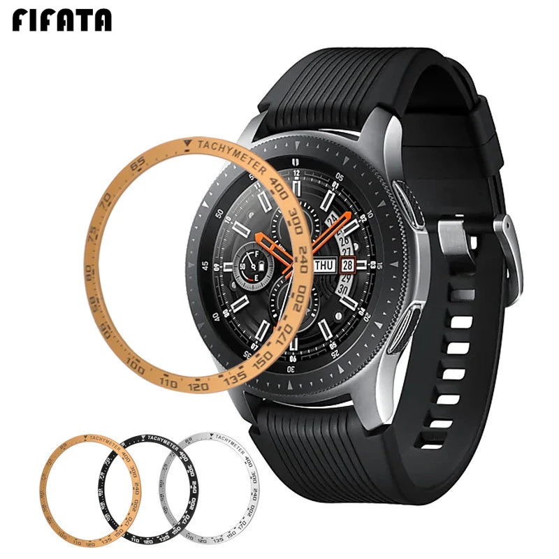 

FIFATA For Samsung Galaxy Watch Bezel Ring Adhesive Cover For Galaxy Watch 46mm/42mm/Gear S3 Case Anti Scratch Smart Accessories