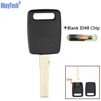 

OkeyTech Auto Smart Key Replacement Blanks Transponder Key Fob For Audi A4 B6 a3 a6 c5 c6 b8 b7 q5 b5 q7 a2 tt Good Quality Key