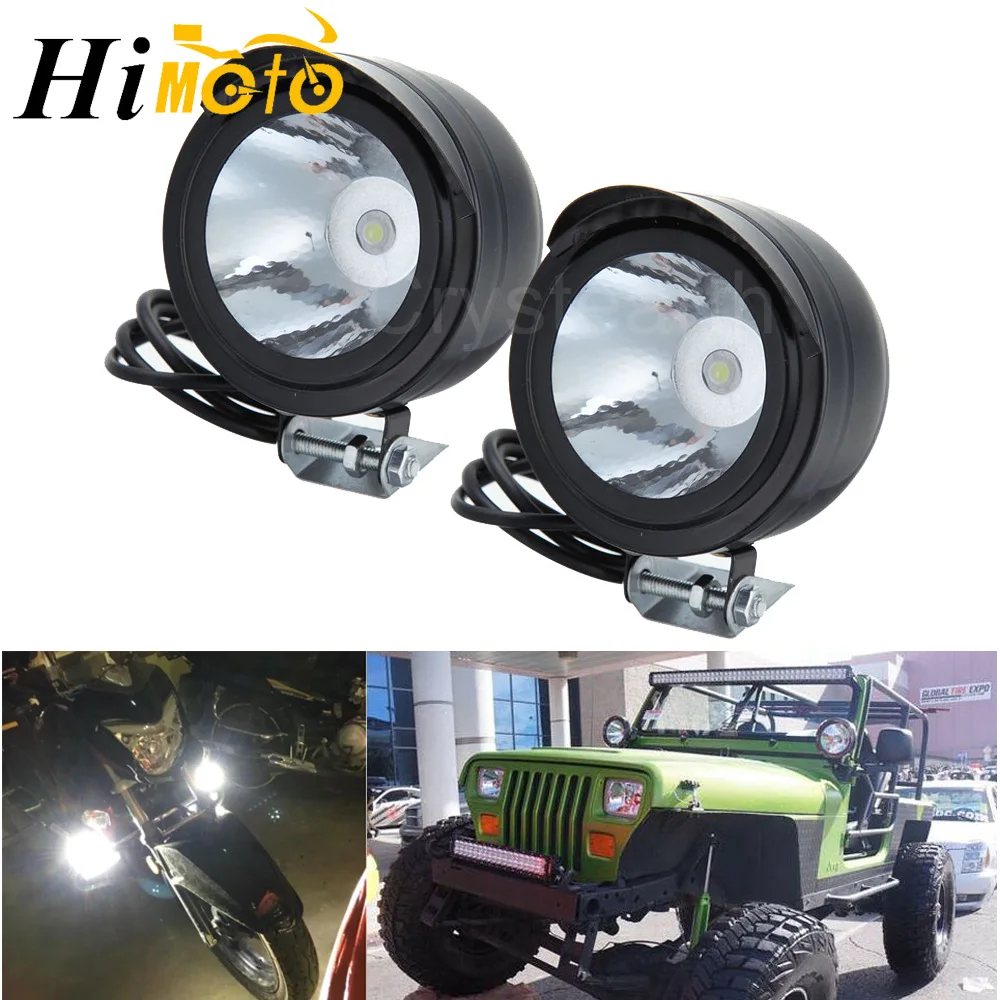 2pcs 3W Car Auto SUV Truck Motorcycle LED Headlight Fog font b Lamp b font Spot