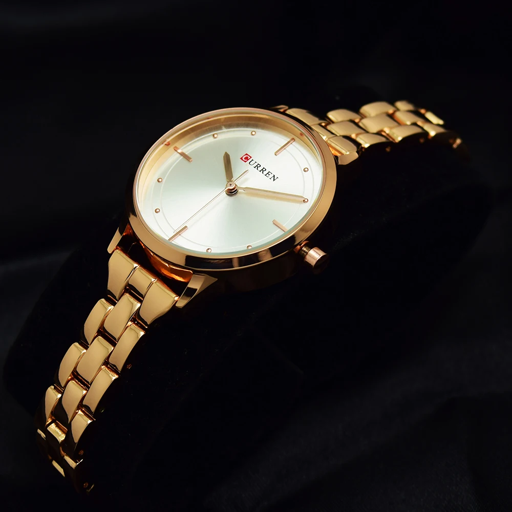 Простые черные часы CURREN с браслетом женские наручные Montre Femme Relogio Feminino|wristwatch for