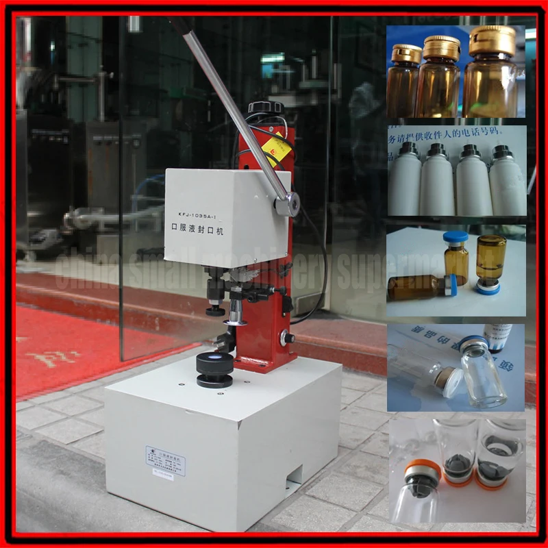 

Factory direct sale 10-35mm electric penicillin bottle capper, Antibiotics bottle Crimper, oral liquid sealing machine