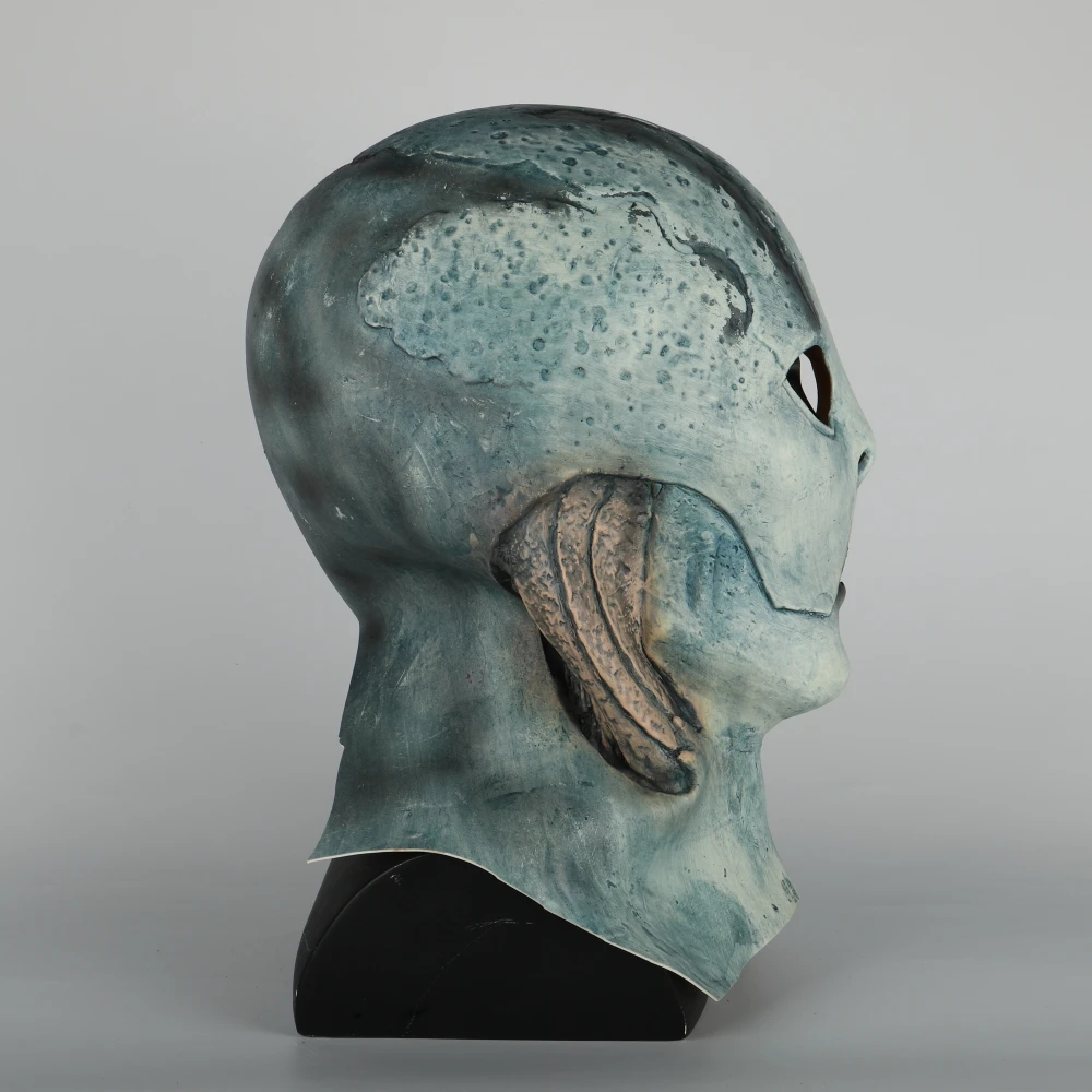 abe sapien Mask Anung Un Rama Hellboy Cosplay B.P.R.D. Helmet Fish Face Masks Funny Halloween Party Props (7)