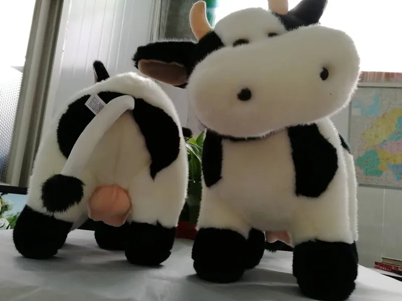 Peluche vaca lechera ganado Peluche muñecas de Peluche suaves juguetes para niños regalo de Navidad Peluche vaca lechera ganado Peluche muñecas de Peluche suaves juguetes para niños regalo de Navidad