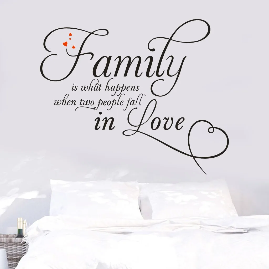 

Family Home Decor Wall Sticker Decal Bedroom Vinyl Art Mural Wall Stickers DIY Mural Decals Decoration Wall Art Living Room NEW