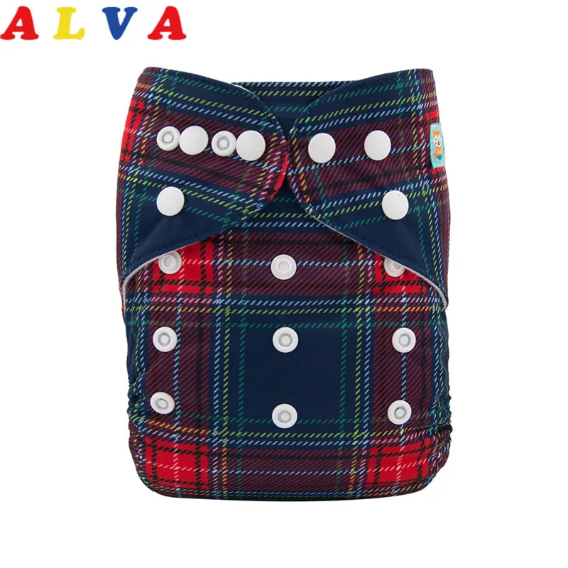 

Alvababy New Print! Environmental friendly Pocket Diaper Reusable Baby Nappy with 1pc Microfiber Insert