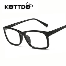 Kottdo New Fashion Myopia Optical Eye Glasses Big Frame Men Women Plain Glasses Eyeglasses Frame De