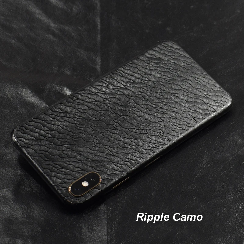 3D Camo Ghost Black Skin Film Wrap Skin Phone Paste Sticker For iPhone 13 Pro Max 12 Mini SE 2020 11 Pro XS MAX XR X 8 7 Plus apple iphone 12 mini  case
