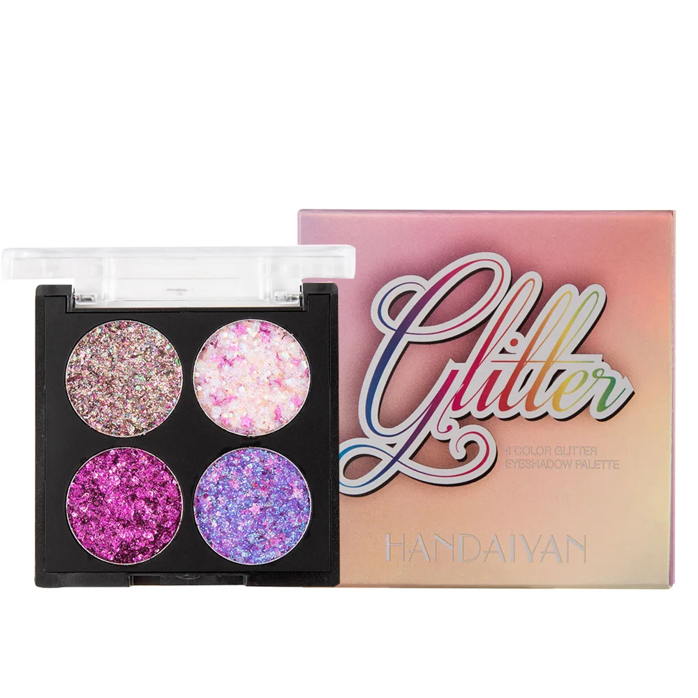 Pallete à Prova Cosméticos para Olho Handaiyan Cores Conjunto Diamante Sombra Dwaterproof Água Shinny Olho Profissional Compõem Paleta Feminino 4 - 13 High Quality Beleza e saúde