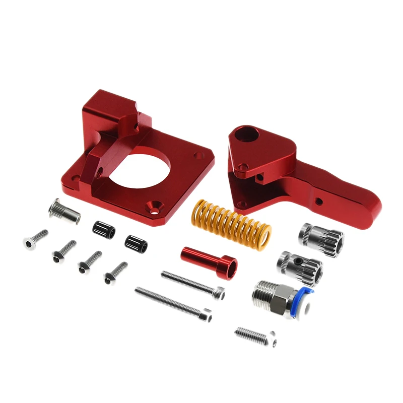 

Cr10 Pro Aluminum Upgrade Dual Gear Extruder Kit for Cr10S Pro Reprap Prusa I3 1.75Mm Drive Feed Double Pulley Extruder