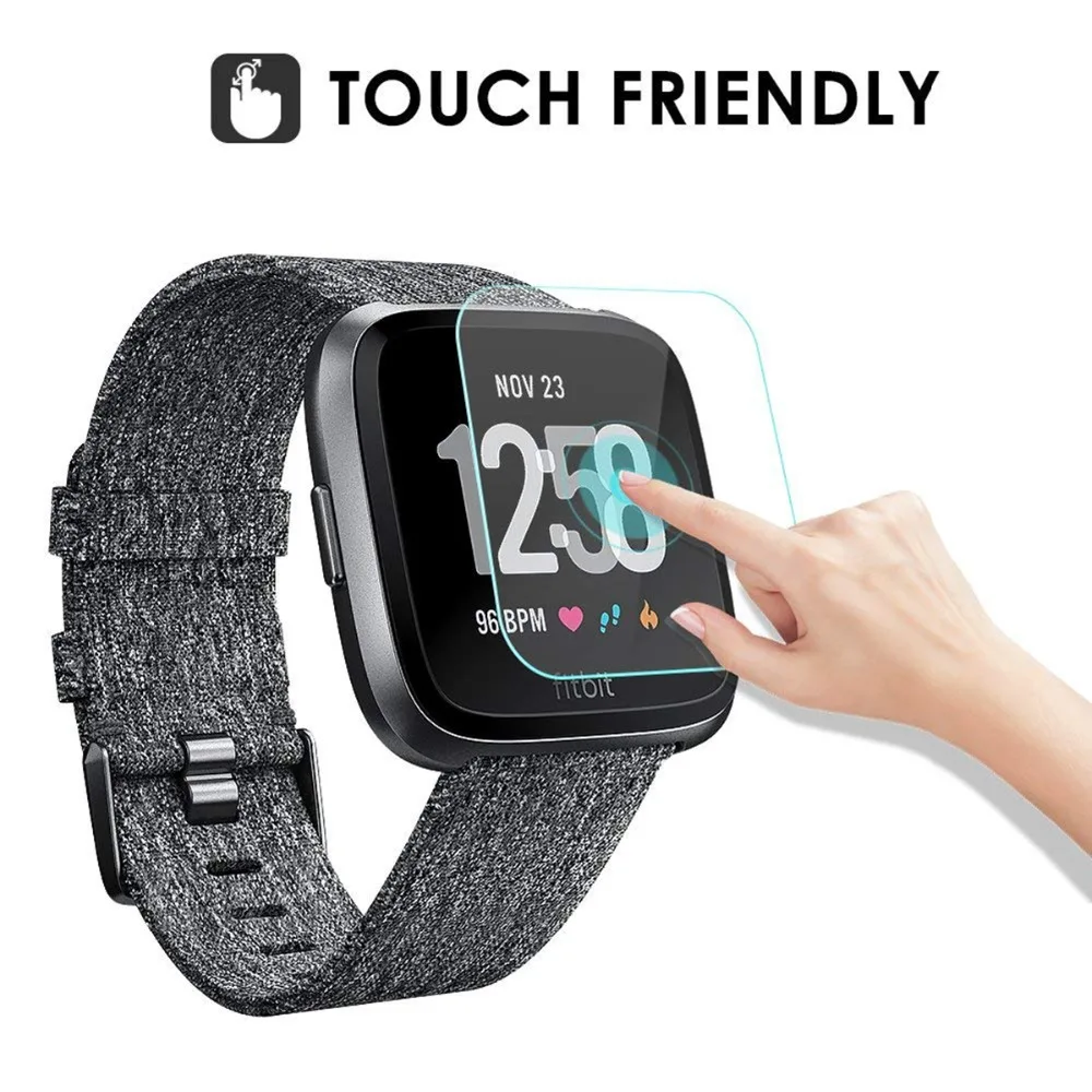 SOONHUA HD защитная пленка из закаленного стекла для Fitbit Versa фитнес-трекер Смарт-браслет часы против царапин защитный экран