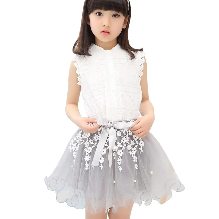 

Hurave 2019 Summer Korean Baby Girls Clothing Set Children Floral Shirt+ Dress Suit 2Pcs Kids Floral Bow Clothes Set Suit