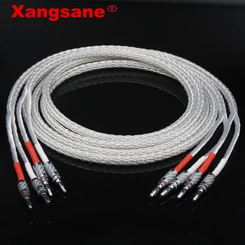 

Xangsane 8ag OCC Silver-plated Hifi Speaker Cable High Performance Speaker Amplifier sound Connecting cable Y-Y/banana-Y etc.