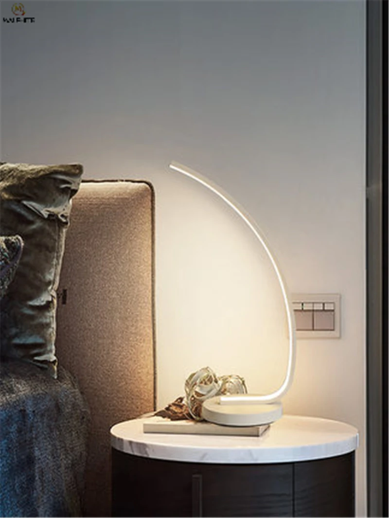 

Modern led Desk lamp bedside desk light for bedroom office lamp table romance dormitory remote control business de table lamps