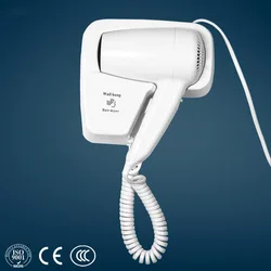 Hotel eléctrico secador de pelo secador de pared-colgante de secador de pelo soplando secador de pelo Hotel eléctrico secador de pelo secador de pared-colgante de secador de pelo soplando secador de pelo
