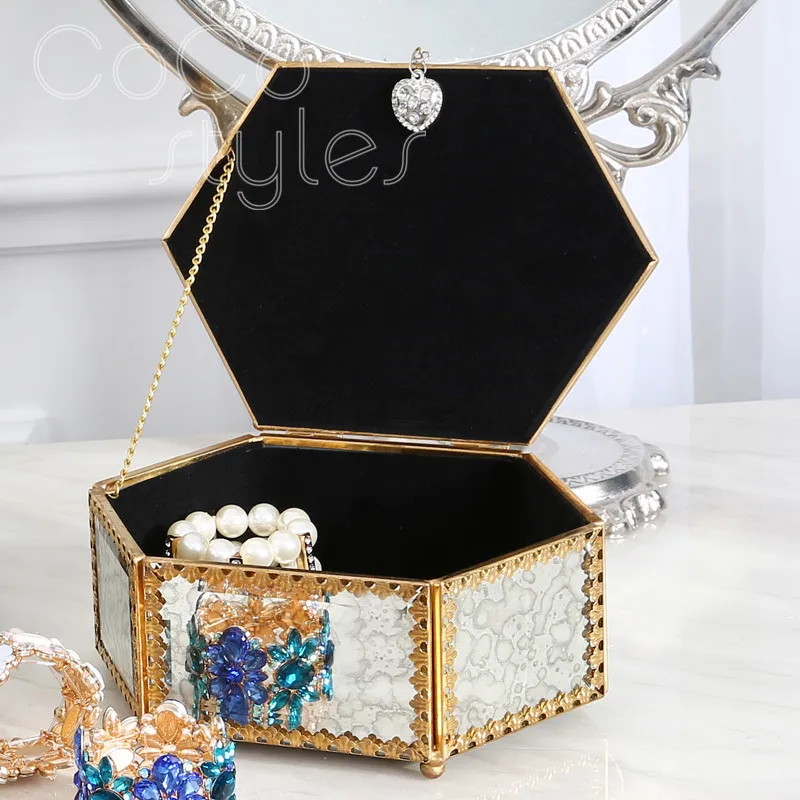 

Cocostyles InsFashion creative handmade creative jewellery boxes for modern luxe home decor