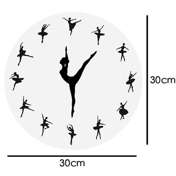 

Ballerina Record Wall Clock Ballet Dancing Wall Clock Dancer Home Decor Xmas Gift XHC88