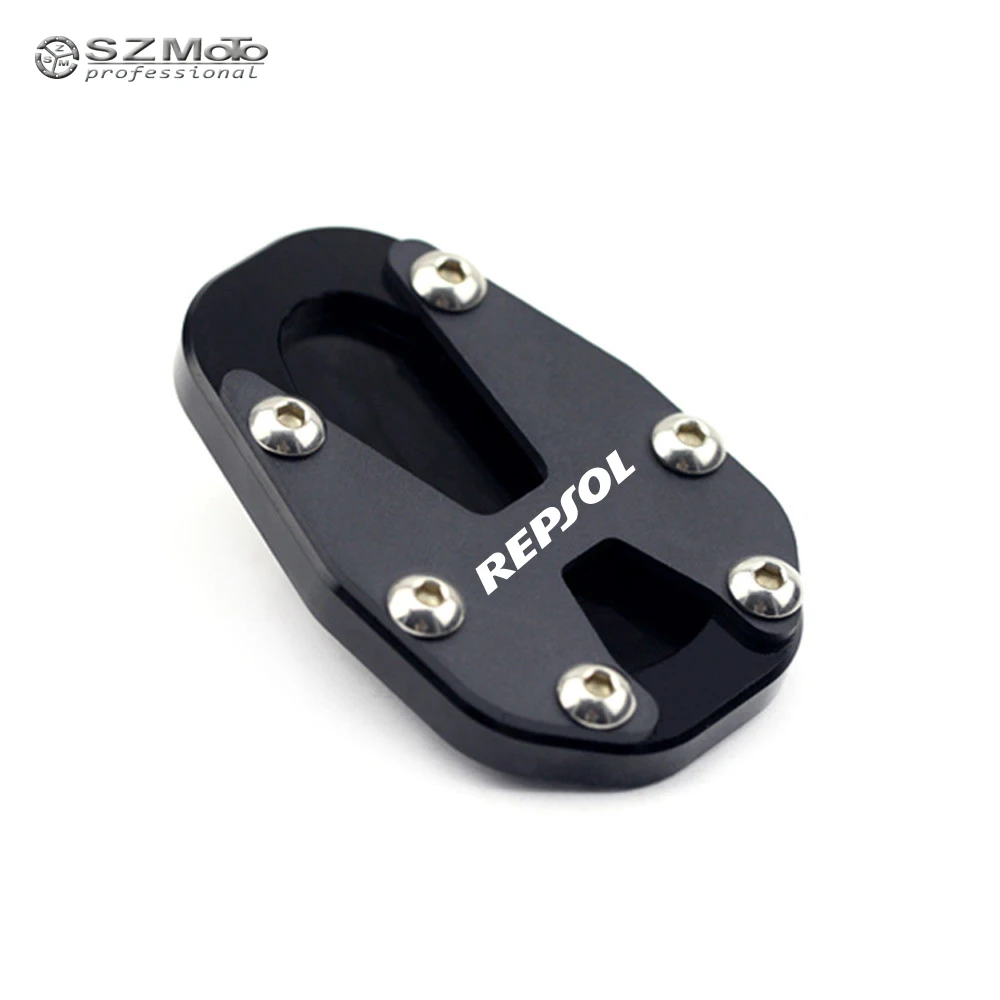 

For HONDA CB190R CBF190 CB190X CB 190R Motorcycle Side Kickstand Stand Extension Support Plate pad Logo Accessories Aluminum