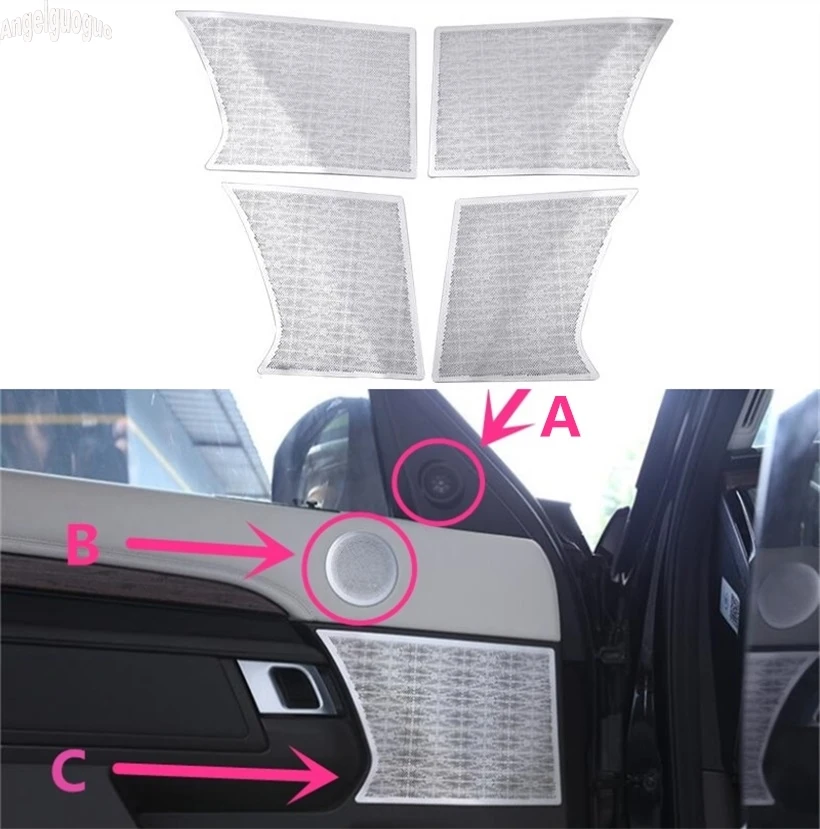 For Land Rover Discovery 5 SV Car-styling Car Column Horn Door Loudspeaker Decoration Cover Trim LR5 L462 Upgrade Accessories