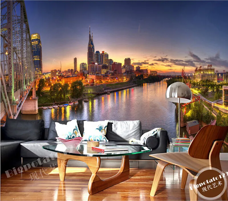The Latest 3d Murals Beautiful City Night View Of The Lake Bridge Tower Living Room Tv Sofa Bedroom Background Wall Paper 3d Mural Wall Papermural 3d Aliexpress The Latest 3d Murals Beautiful City Night View Of The Lake Bridge Tower Living Room Tv Sofa Bedroom Background Wall Paper 3d Mural Wall Papermural 3d Aliexpress
