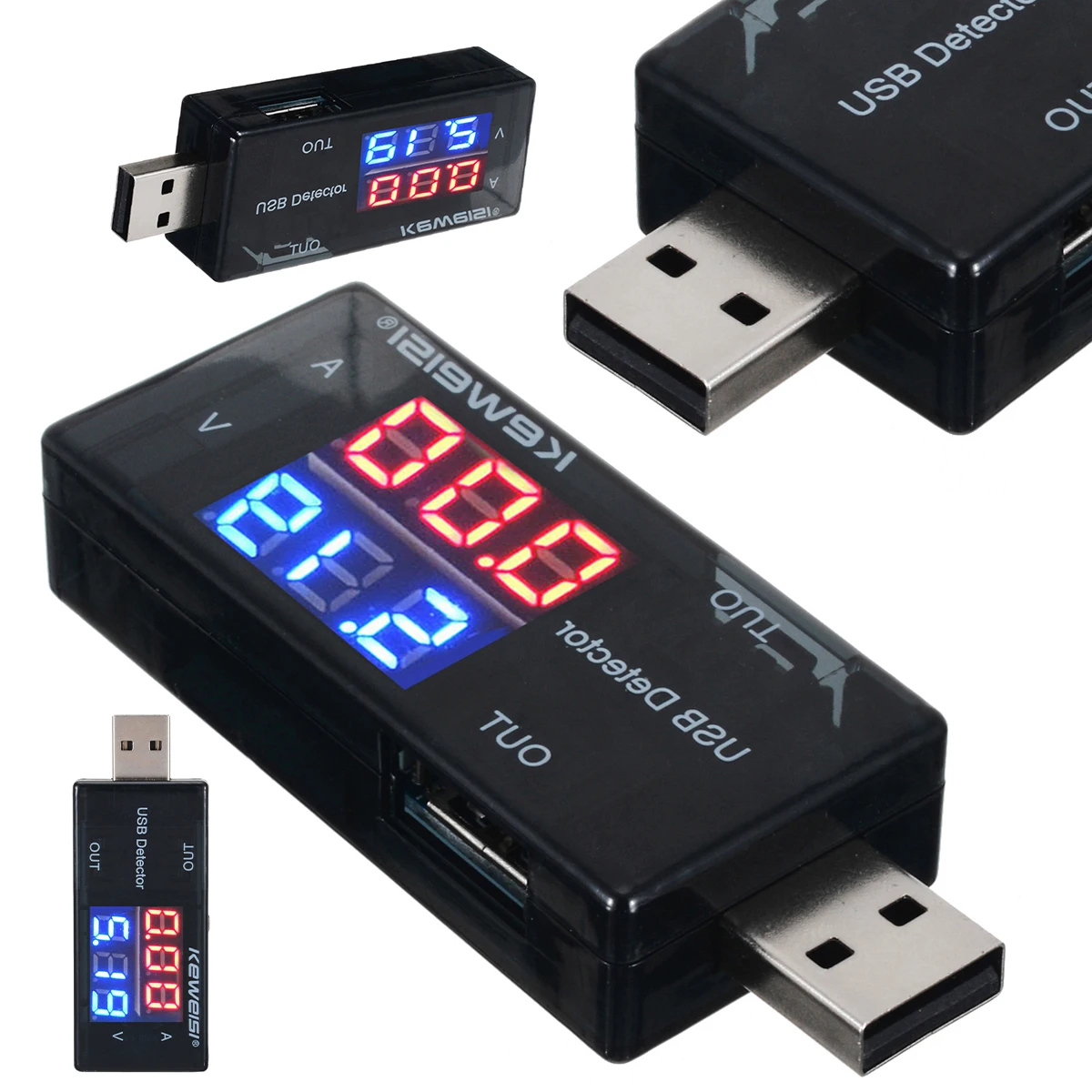 1pc USB Battery Tester Voltmeter Power Bank Diagnostic Tool Current Voltage Doctor Charger Capacity Tester Meter Ammeter Digital