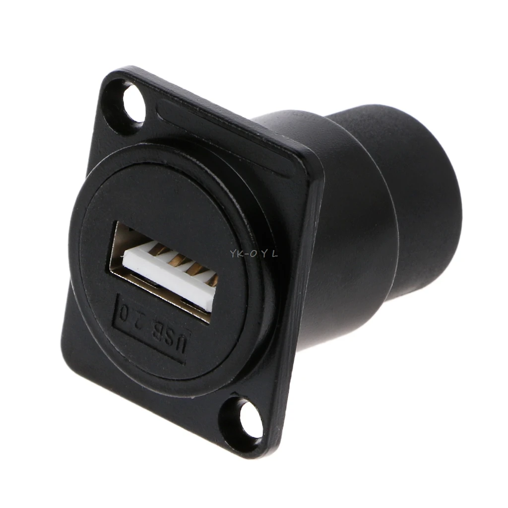Металлический USB 2 0 3 D Тип гнездовой разъем для подключения к гнезду Панель