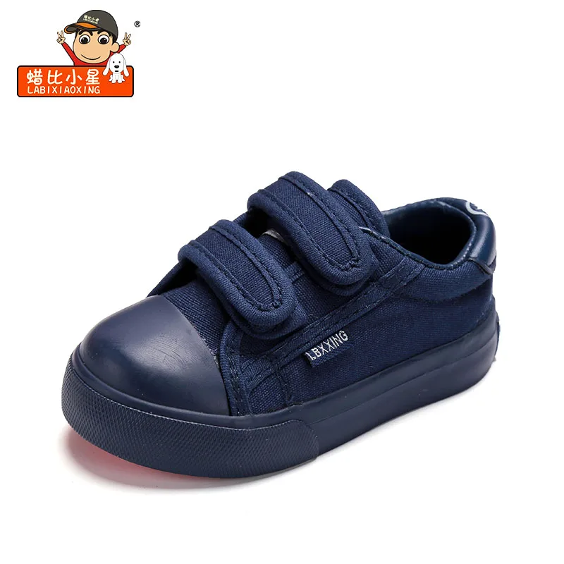 

2017 Summer Fashion LABIXIAOXING Girls and Boys White Canvas Shoes kids Casual Flat and Durable Shoes Sneakers