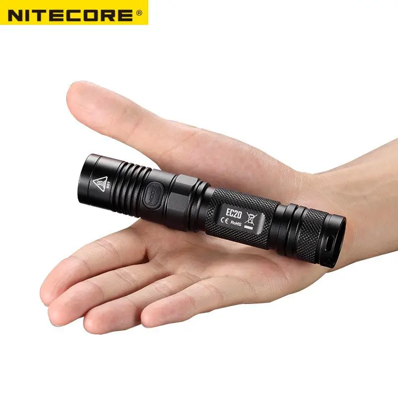 NITECORE EC20 960 люменов CREE XM-L2 T6 фонарик водонепроницаемый Гладкий трубчатый корпус 18650 Кемпинг портативный факел - Испускаемый цвет: without battery