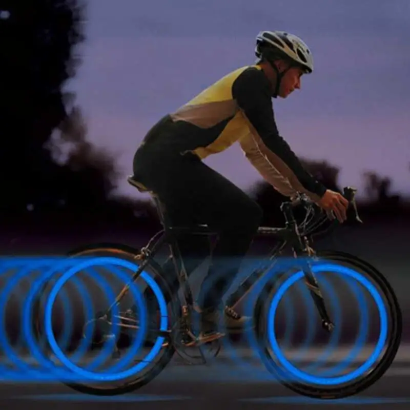 Best Bike Accessories Bicycle Light Colorful LED Bike light Car Tyre Cycling bycicle Wheel Valve Caps Spokes lights 4