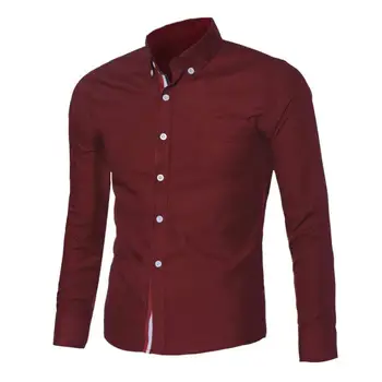 

Mens Luxury shirt Long Sleeve Slim Fit Stylish Shirts Regular Clothing turn-down collar Fashion mens casual shirts cotton c0501