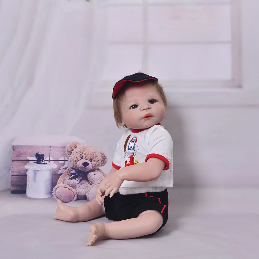 Новейшие куклы Reborn Baby силиконовые виниловые с полным корпусом 23 дюйма 58 см для