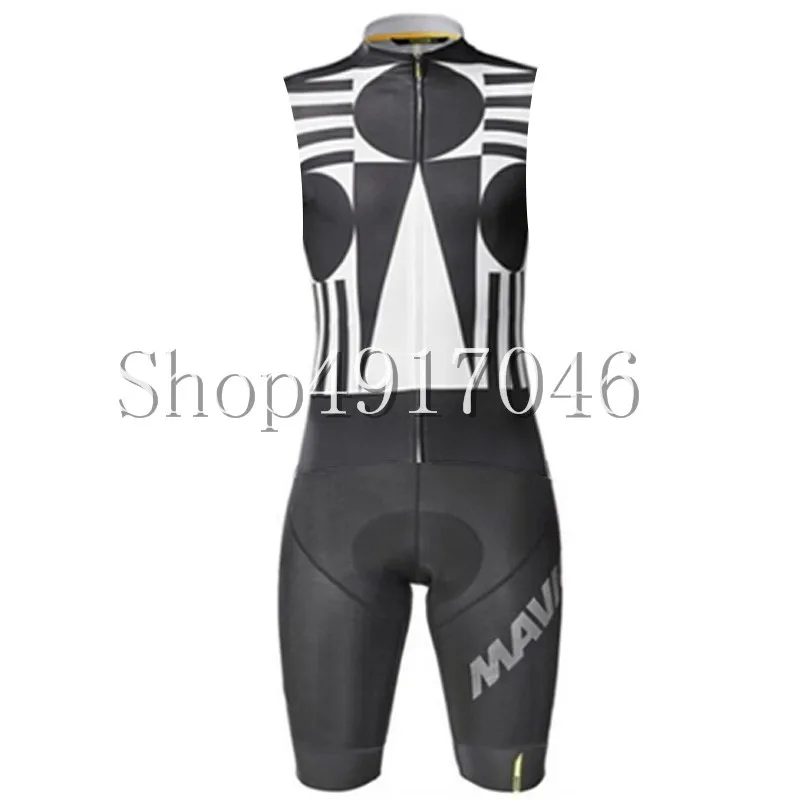 Mavic велосипедный трикотаж для триатлона без рукавов Skinsuit велосипедная одежда Pro анти-пиллинг велосипедная одежда для мужчин - Цвет: 2