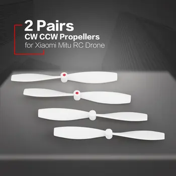 

2 Pairs CW/CCW RC Propellers Mini Props Blades Spare Accessories for Xiaomi Mitu RC FPV Drone Quadcopter Aircraft UVA RC Parts