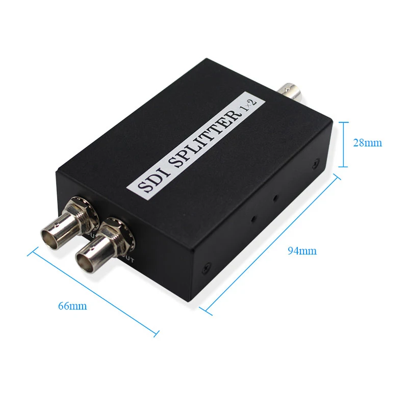  SDI Splitter 1x2 Multimedia Split SDI Extender 1 to 2 Ports Adapter Support 1080P TV Video For Proj