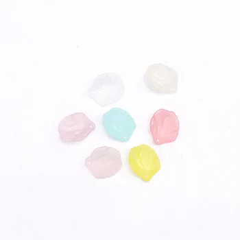 

50pcs Candy Color Translucent Resin Petal DIY Earring Jewelry Making Stud/Drop Earrings Jewelry Findings Accessories for Women