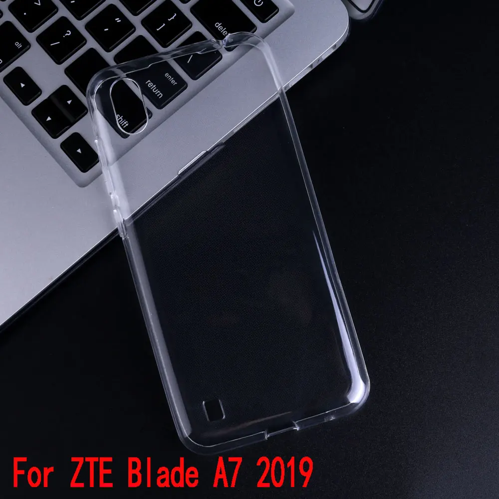 Прозрачный чехол для ZTE Blade A7 2019 Мягкий Силиконовый противоударный из ТПУ на