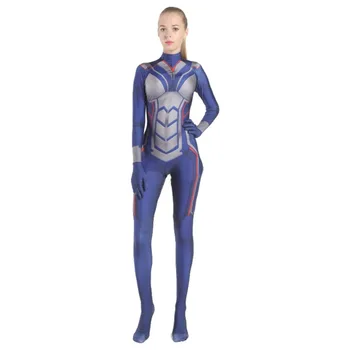 

Ant-Man and the Wasp Cosplay Costume Jumpsuit Bodysuit Women Girl Marvel Superhero Halloween Carnival Costume 150-200CM