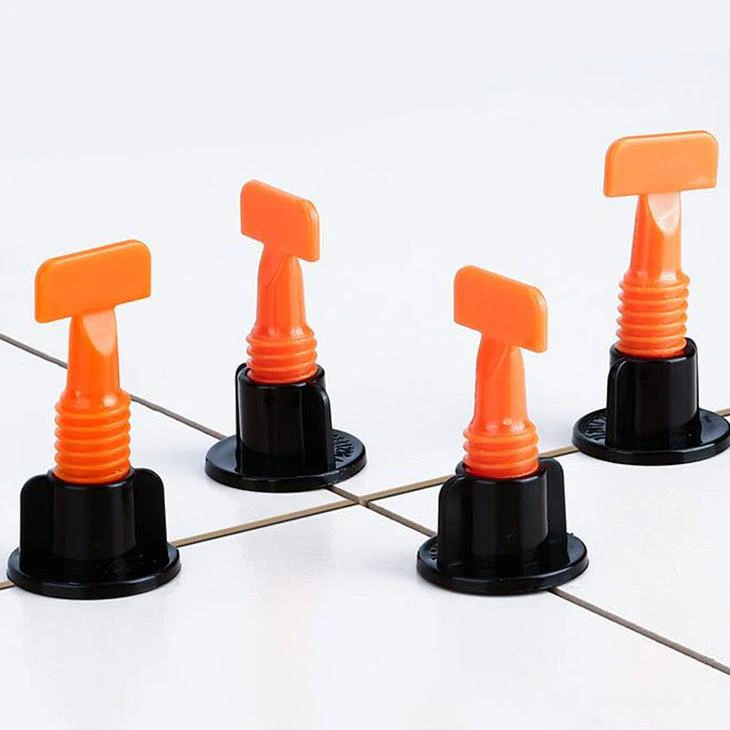 50 Pcs/ Pack Reusable Anti-Lippage Tile Leveling System Flooring Wall Tile Leveling System Level Wedges Tile Spacers