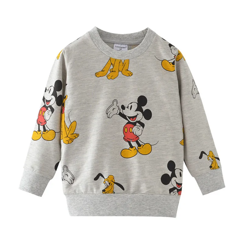 Boys Girls Cotton Long Sleeve Printed Animal Sweater