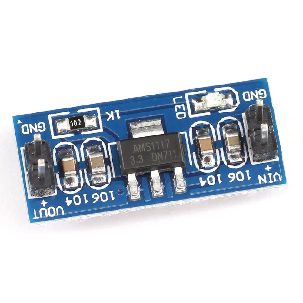 AMS1117 DC 6,0 V-12 V постоянного тока до 5V 4,5 V-7 V до 3,3 V, модуль источника питания с AMS1117-5.0V силовой модуль AMS1117-3.3V