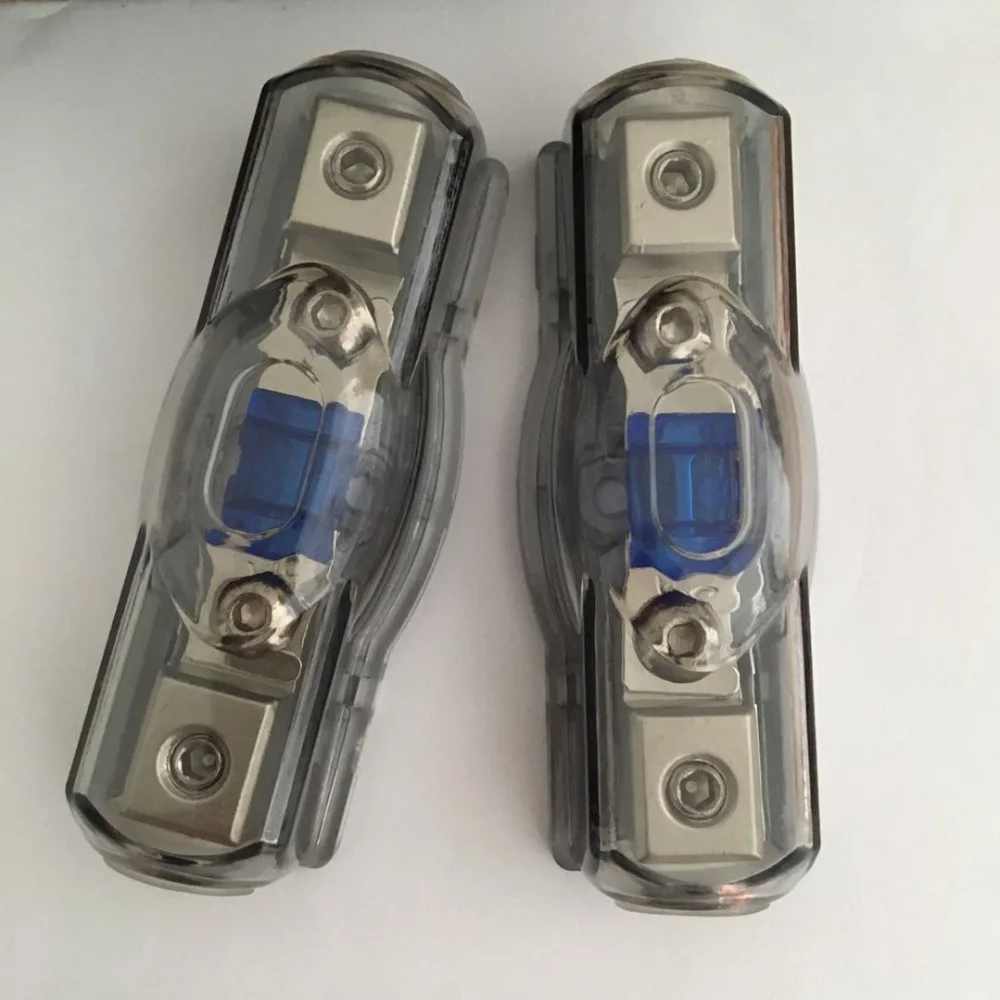 

2pcs/lot New Auto Inline Nickel Plated Mini ANL Fuse Holder wtih AFS Fuse