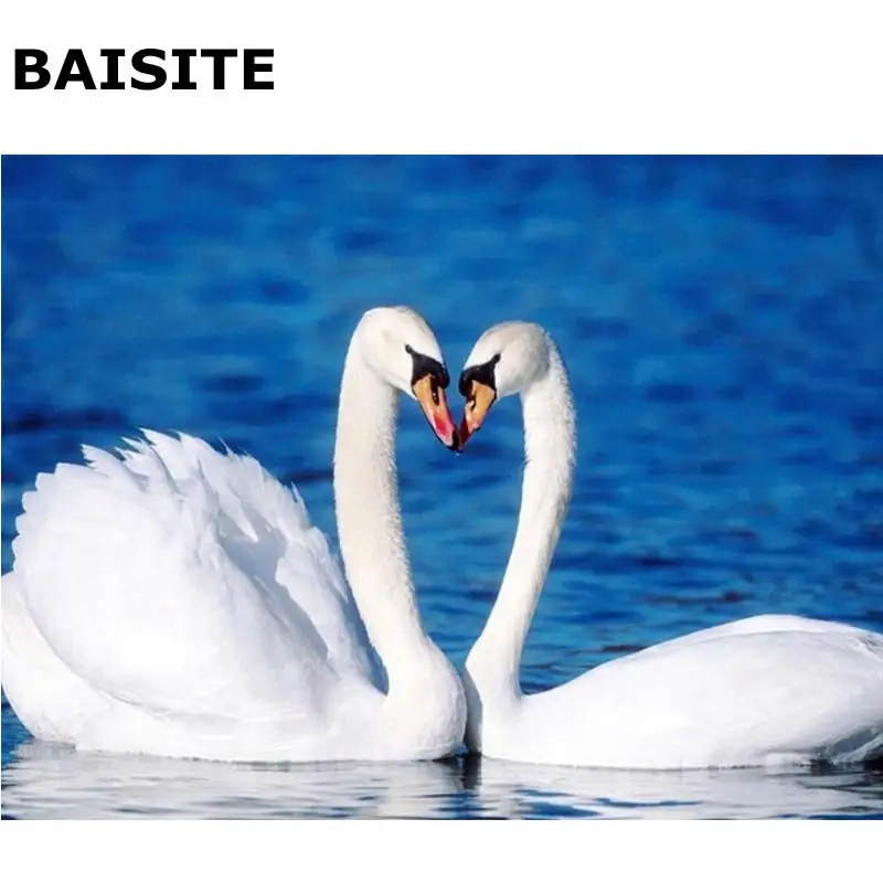 

BAISITE Frameless DIY Painting Pictures By Numbers Hand Painted Canvas Wall Picture For Living Room Home Decor Wall Art H107