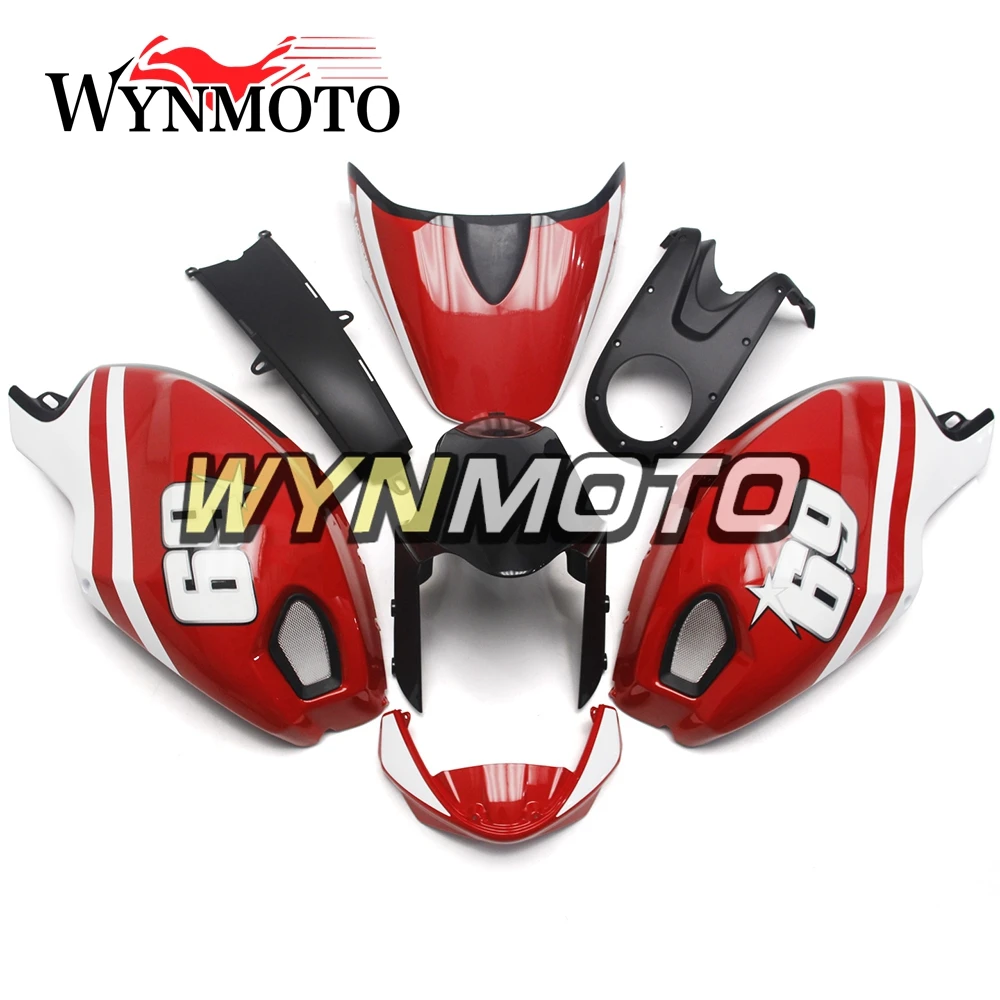Полный обтекатели для Ducati 696 796 795 M1000 m1100 год 09 10 11 2009 2010 2011 ABS мотоцикл обтекатель комплект красные, черные кузов
