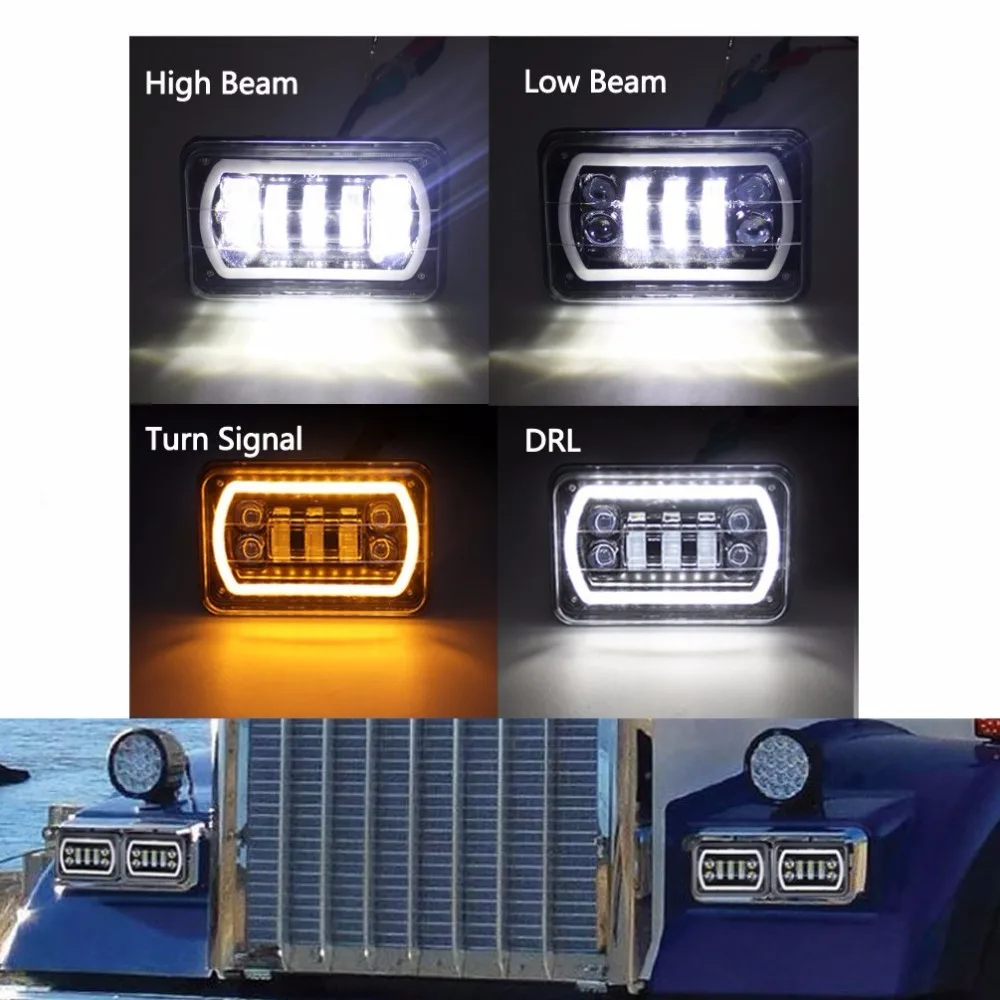us 131 76 16 off 4x6 led headlights 4 4 x6
