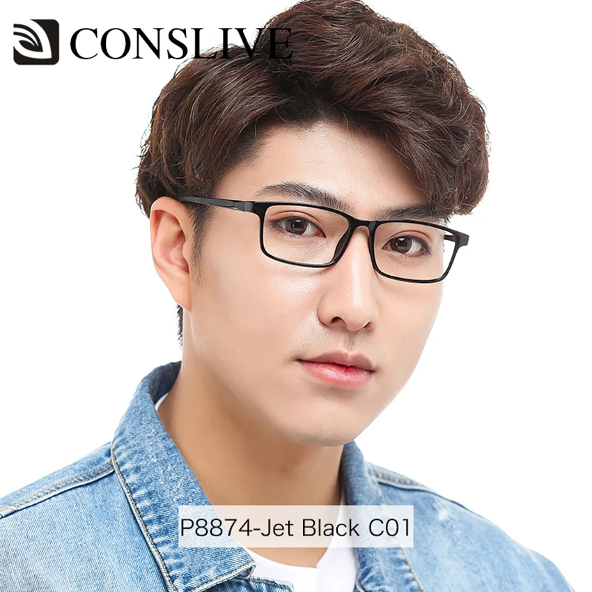 

Optical Glasses Frame for Men Women Soft Light Multifocal Eyeglasses Men Eye Frames Progressive Myopic Astigmatism P8874