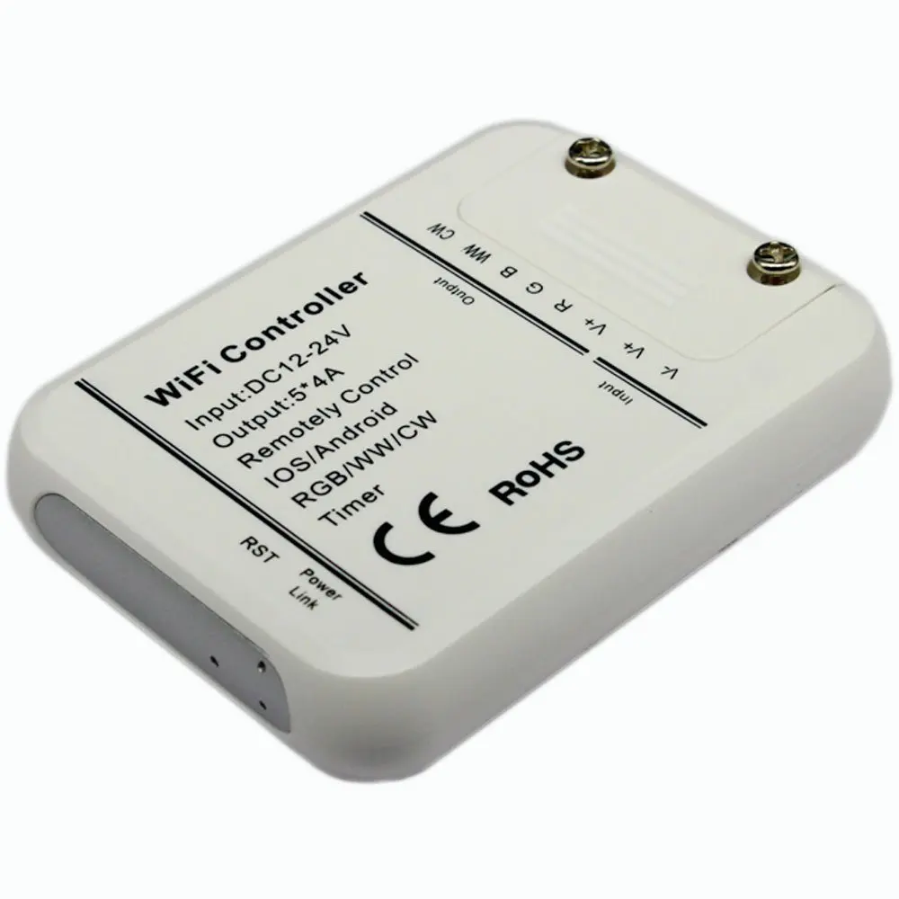 

Smart WiFi LED Controller 5 Channels Control 4A5CH CW/WW RGB RGBW RGBWW LED light, Timer Music Group Sync Controller