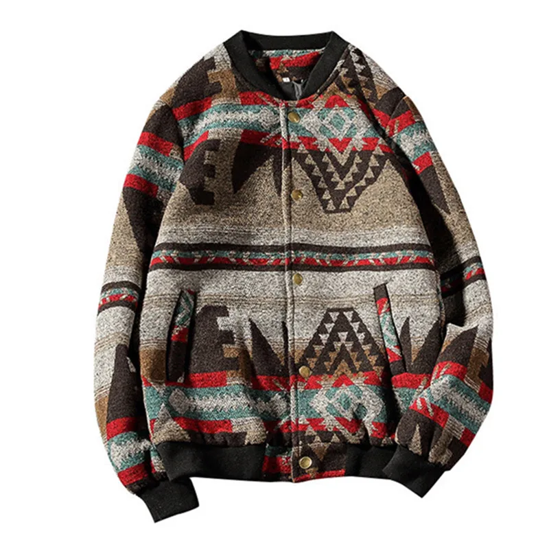Woollen Thick Men Jacket Coat Man Winter Coats Streetwear Hip Hop Men Jacket Coat Black Bomber Jacket Men 2019New Large size 5XL