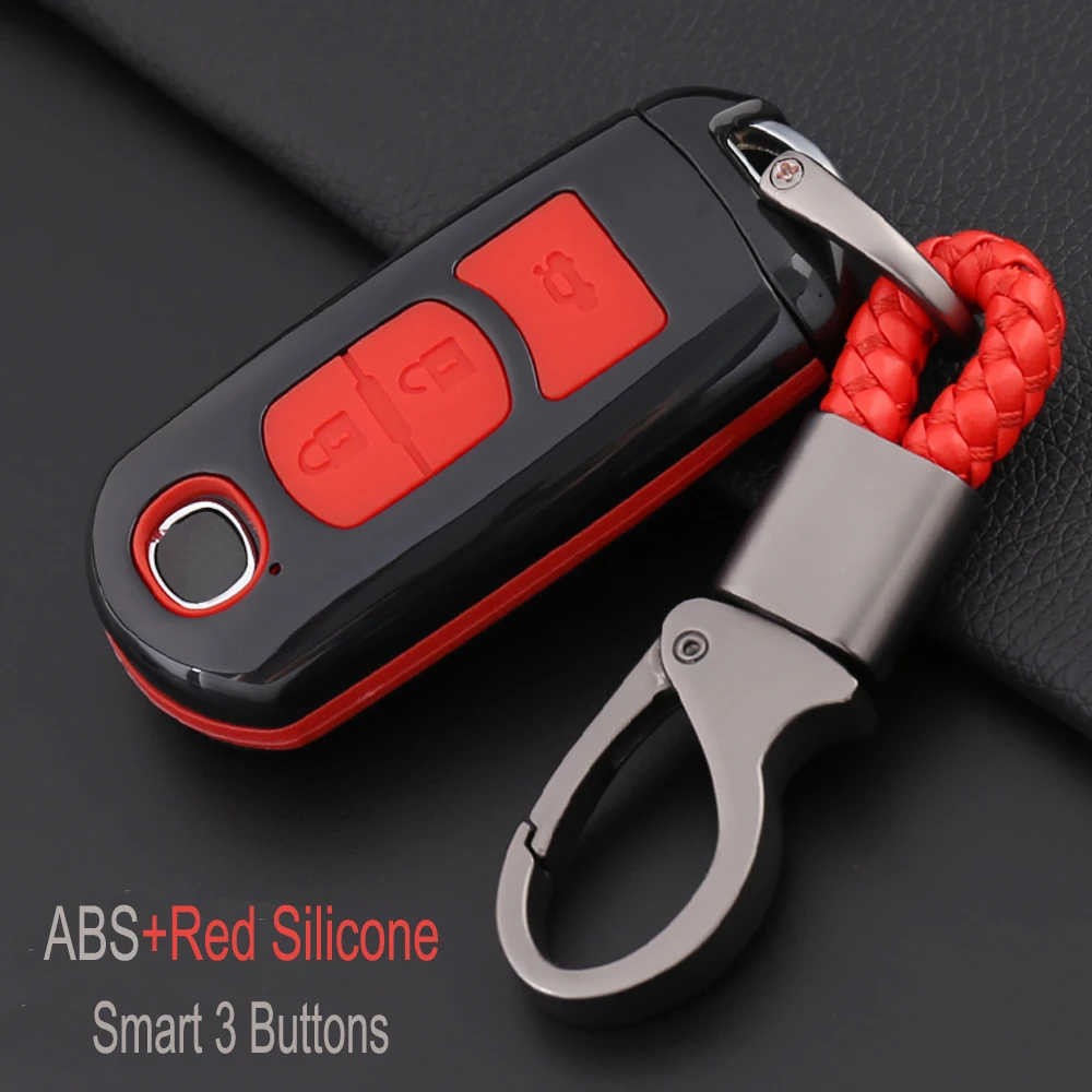 Горячая Распродажа ключ ключница брелок для ключей для Mazda 2, 3, 5, 6, 8, CX4 CX5 CX7 CX9 Atenza Smart 3 кнопки чехол для дистанционного ключа от машины стайлинга автомобилей