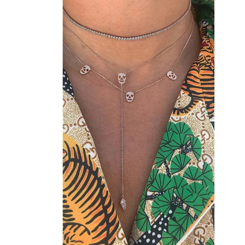 silver necklace 41+5cm Y (2)